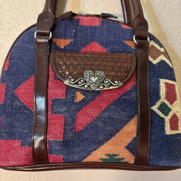 Vintage Laura Gayle Legacy
Southwestern Style Handbag Purse Satchel Shoulder Bag - Picture 7 of 16